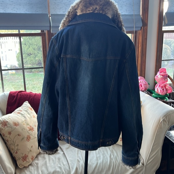 Marvin Richards, faux fur denim jacket XL - Picture 7 of 9